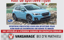 Subaru Bij d’r Mathieu ook voor de Sportieve rijder